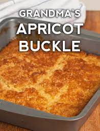 Apricot Buckle Recipe Apricot Recipes Desserts Cobbler Recipes