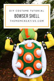 Diy Tutorial Bowser King Koopa Shell For Halloween Costume The Mom Creative Bowser Halloween Costume Mario Halloween Costumes Diy Halloween Costumes