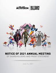 2021 proxy statement html pdf. Activision Blizzard Sec Filing