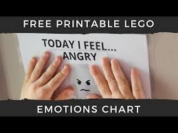 Lego Today I Feel Emotions Chart For Kids