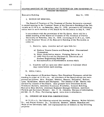 STATED MEETING OF THE BOARD OF TRUSTEES OF THE TRUSTEES OF PURDUE  UNIVERSITY Executive Building May 31, 1958 I. NOTICE OF MEETIN