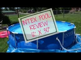 Intex Pool 12x30 Review Youtube