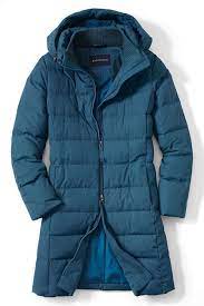 Women S Chalet Down Coat From Lands End Down Coat Coat Outerwear Women
