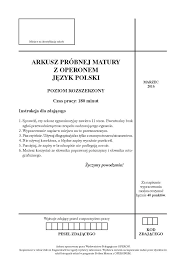 Z obu poziomów matury z polskiego po zakończonym egzaminie znajdziecie arkusze cke z pytaniami oraz sugerowane. Probna Matura Z Jezyka Polskiego Poziom Rozszerzony Arkusze
