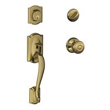 Maybe you would like to learn more about one of these? Schlage Camelot Entry Door Lockset Handleset And Single Cylinder Door Deadbolt Lockset At Menards