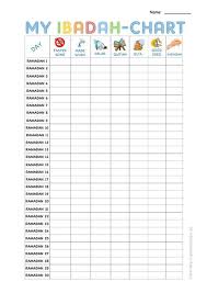 free printable ibadah chart for ramadan kids ramadan