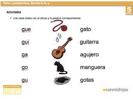 Ficha De Lectoescritura Para Aprender A Escribir La Letra G