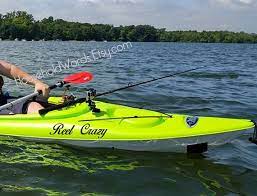 Kayak Vinyl Decal Sticker Kayak Name Stickers Custom Boat Decals Jet Ski Canoe Water Vessel Decals Choose Your Size Color And Font Kayaking Boat Boat Decals