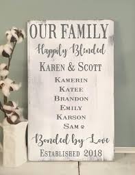 Second Marriage Wedding Gift Personalized Blended Family Etsy In 2020 Blended Family Wedding Personalized Wedding Gifts Family Signs
