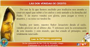Misioneros De La Palabra Divina Reflexion Las Dos Venidas De Cristo Reflexion Tiempo De Adviento Cristo
