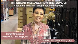 His passion is to strengthen the local church body and to share prophetic insight. Candy Christmas Bridge Volunteer Update May 13 2020 Youtube