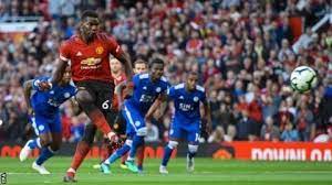 Paul Pogba Scores As Man Utd Beat Leicester 2 1 Jose Fulham Manchester United Premier League Manchester United Champions League Paul Pogba Manchester United