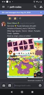 Halloween Dirt Path Animal Crossing Animal Crossing Qr Purple Halloween