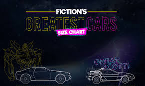 Fictions Greatest Cars A Size Chart Infographic