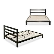 The Steel Framed Avey Platform Bed With Headboard By Mercury Row Features Wooden Slats That Provide Strong Support For Your Memory F Tempat Tidur Tidur Tempat