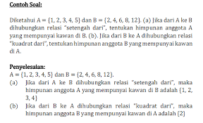 Soal Latihan Relasi Dan Fungsi Smp Kelas 8 Ilmu Sosial Belajar Ejaan Belajar Menghitung