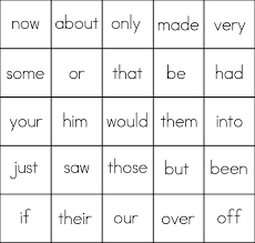 Making sight words bingo cards. Sight Word Games Bingo Sight Words Reading Writing Spelling Worksheets