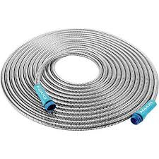 Sun Joe Ajsgh50 Heavy Duty Spiral Constructed Metal Garden Hose 50 Ft At Tractor Supply Co In 2020 Metal Garden Hose Metal Hose Garden Hose