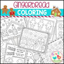 Gingerbread theme coloring pages for toddlers, preschool and kindergarten. Gingerbread Coloring Pages Worksheets Teaching Resources Tpt