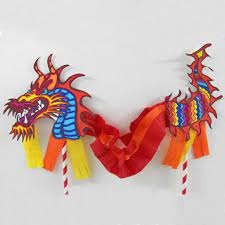 Cardstock in any color (red looks awesome) scissors ; Chinese Dragon Puppet Kids Craft With Printable Dragon Template