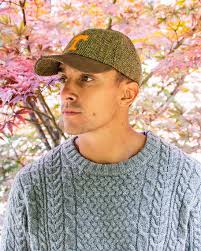 University of Tennessee Olive/Gold Harris Tweed Baseball Cap