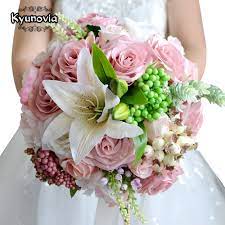Maybe you would like to learn more about one of these? Kyunovia Beautiful Wedding Bouquet Assorted Roses Lily Bouquet Wedding Accessories Artifical Wedding Flowers Bride Bouquet Fe15 Wedding Bouquet Beautiful Wedding Bouquetsbride Bouquet Aliexpress