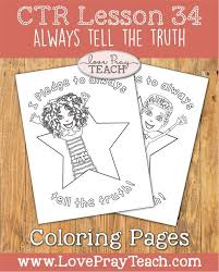 She experienced a spiritual revelation that inspired her. Latter Day Saint Primary 2 Ctr Lesson 34 Always Tell Etsy Lds Coloring Pages Lesson Coloring Pages