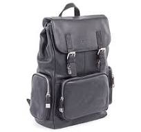 Bugatti Sartoria Top Grain Leather Backpack, Leather, Black
