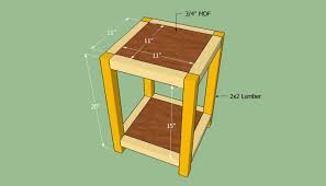 How To Build An End Table Howtospecialist How To Build Step By Step Diy Plans Diy End Tables End Table Plans Easy Furniture Plans