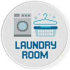 Free laundry room cross stitch patterns. Laundry Room Cross Stitch Pattern Daily Cross Stitch