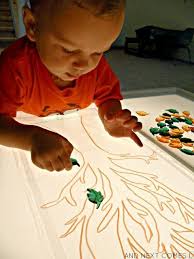 Sticky Fall Tree Light Table Activity Light Table Light Box Activities