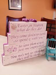 Easter In Heaven Poem Table Top Display Handmade Memorial Decor Lent Bereavement Loss Of A Loved On Christmas In Heaven Poem Christmas In Heaven Heaven Poems