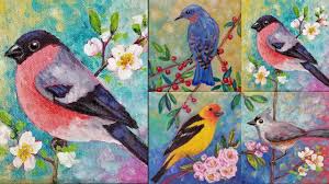 They will find easy famous paintings to replicate and make money out of it. Easy Bird Acrylic Painting Tutorial Bullfinch Songbird Series Youtube
