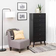 I'm aware of how ridiculous that statement is but it's the honest truth. 6 Drawer Milo Mid Century Modern Tall Chest Black Prepac Target