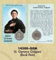 My jesus, i place all my sins before you. 25 Pack Healing Saints Prayer Card With Medal Saint Gemma Galgani Patron Saint Of Back Pain At Catholic Shop