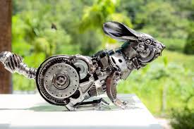 Rabbit Metal Sculpture Crawl Sculpture By Mari9art Metal Art Sculpture Artmajeur Alibaba.com offers 37,816 animals metal products. rabbit metal sculpture crawl