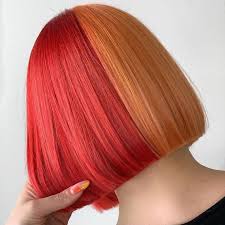 Or, you can go for bold colors such as this neon pink. 6 Bold Half Half Split Hair Color Ideas Wella Professionals