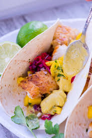 Drizzle with the juice of one lime. Fish Tacos With Mango Salsa Video Everyday Delicious