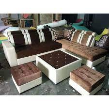 Accent your living room with a coffee, console, sofa or end table. Wood 8 Seater Sofa Set With Center Table And 2 Puffy Rs 28000 Set Id 18734199473