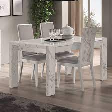 Solid marble dining table has a beautiful light grey marbled finish. Attoria Gloss White Marble Effect Dining Table With 6 Chairs Sale