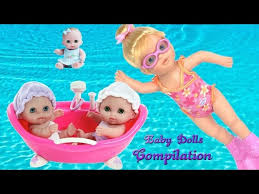 The best cartoon baby doll for kidsbaby toys Baby Doll Bath Time Fun Pretend Play Baby Dolls Toys Video Compilation Thechildhoodlife Youtube