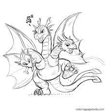 Godzilla has done battle across continents regularly and is fighting has often been done to defend us planet earth. King Ghidorah Free Printable Coloring Pages King Ghidorah Coloring Pages Coloring Pages For Kids And Adults