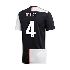 Juventus home player version football shirt for season 2019 2020 serie a. De Ligt Juventus 19 20 Home Jersey