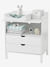 commode a langer ligne holidays blanc vertbaudet commode a langer rangement chambre bebe rangement table a langer