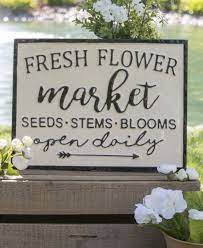 Fresh cut flowers metal sign. Pin On Hose Holder