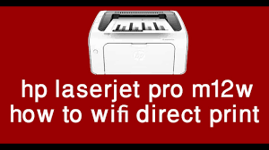 Hp laserjet pro m12w was released in 2016. Hp Laserjet Pro M12w How To Wifi Direct Print Youtube