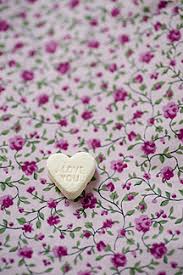 I decided on a bold graphic treatment and a soft pastel palette to. Sugar Heart With The Words Love You On Floral Pattern Cloth Myf000560 Mandy Reschke Westend61