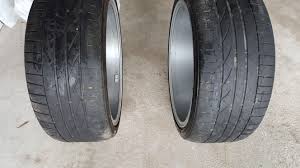 Hallo zusammen, gestern musste ich beim auto waschen feststellen, dass die vorderen. Kann Man Diese Reifen Noch Fahren Fahrwerkstechnik Felgen Golf 7 R Volkswagen R Forum