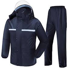 Czz Manner Wasserdichte Regenjacke Mit Kapuze Und Hosen Set Outdoor Arbeitsjacke Schnee Regenbekleidung Czz Ho Work Jackets Hooded Jacket Jackets