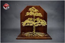 Bigger Brass Wire Bonsai Tree Etsy Wire Tree Sculpture Bonsai Bonsai Tree